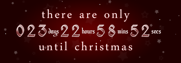 Days/Hours/Minutes left before Christmas